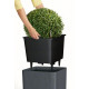 Умный вазон (кашпо и горшок) Lechuza Cube Ls Color 35 Серый для цветов и растений