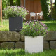 Умный вазон (кашпо и горшок) Lechuza Cube Cottage 30 Белый для цветов и растений