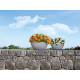 Умный вазон (кашпо и горшок) Lechuza Cubeto Stone 30 Светло-бежевый для цветов и растений