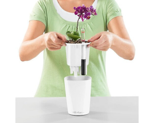 Умный вазон (кашпо и горшок) Lechuza Mini-Deltini Белый для цветов и растений