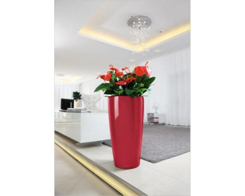 Умный вазон (кашпо и горшок) Lechuza Rondo 40 Красный для цветов и растений