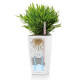 Умный вазон (кашпо и горшок) Lechuza Mini Cubi Белый для цветов и растений
